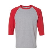 Heavy Cotton Three-Quarter Raglan Sleeve Baseball T-Shirt